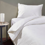 Σετ Μονή Παπλωματοθήκη με Μαξιλαροθήκη Αιγαίον 160Χ230 White